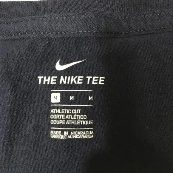 Nike Just Do It Top Women’s blue Athletic Cut center shwoosh - Picture 3 of 7